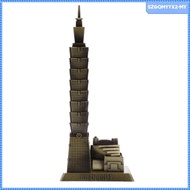 [SzgqmyyxcbMY] Alloy Taipei 101 Tower Building Figurine Statue Model Home/Office Decor Gift