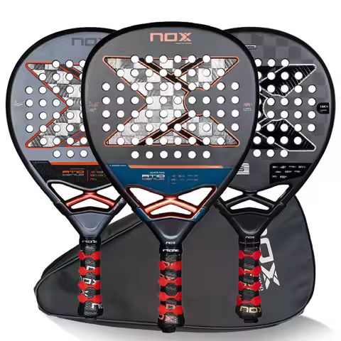 X-ONE-Carbon Fiber Paddle Raquete De Tênis, Núcleo Redondo Forma Para Iniciantes, Raquete Sem Capa S