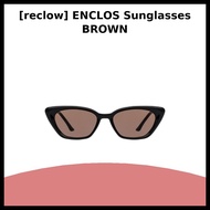 [reclow] ENCLOS Sunglasses BROWN / Korean Sunglasses / Cat-Eye Frame / 100% Genuine by reclow
