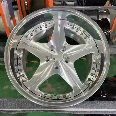 High Quality Custom Two-Piece Forged Aluminum Alloy Wheel Rims 18-24 Inch, PCD 5x112/5x120/5x130/5x1