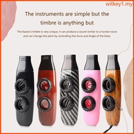 WIT Small Kazoo Instrument Double Membrane Kazoo Portable Double Flutes Hole Kazoo