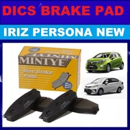 DICS BRAKE PAD PROTON IRIZ PERSONA NEW MINTYE ORIGINAL