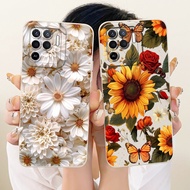 For OPPO A94 CPH2203 Lens Protective Casing Oppo A94 4G Beautiful Daisy Sunflower Soft Silicone Phon