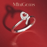 MiniGems แหวน เงินแท้ 92.5 เพชรสวิส(CZ) แหวนคู่ แหวนแต่งงาน แหวนผู้หญิง แหวนผู้ชาย 06394