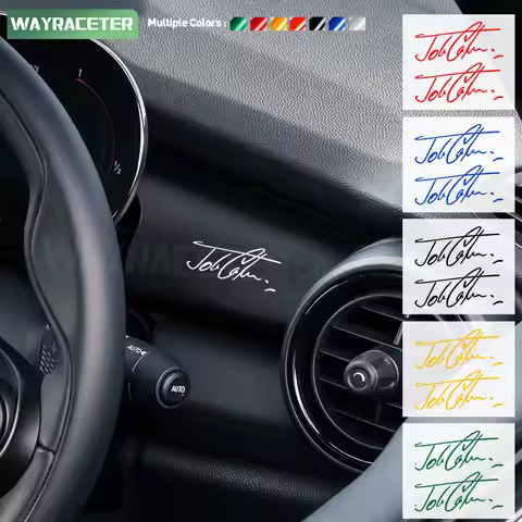 2 Pcs John Cooper Signature Vinyl Decal Creative Sticker For MINI JCW F65 F66 F67 R56 F56 R50 R53 R6