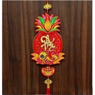 [03 PCS] Hanging pineapple with the word Phuc CNY with flashing lights, hanging ceremony Home decora