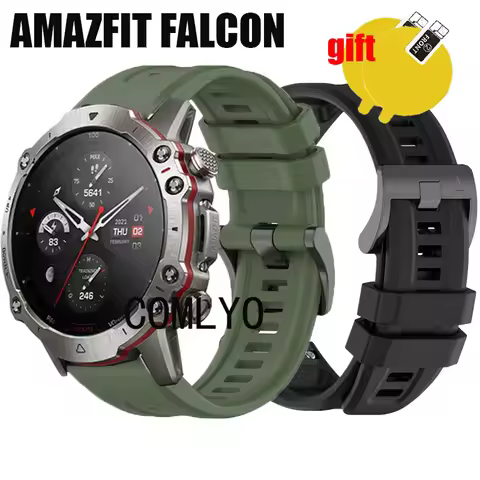 Quickfit Strap For AMAZFIT FALCON smartwatch bracelet band Silicone Wristband Screen protector film