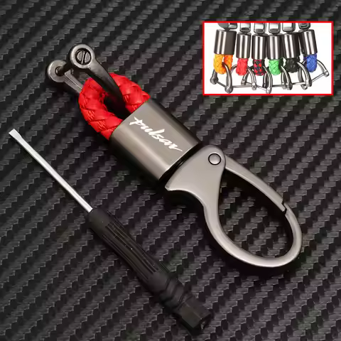 Custom Moto Keychain For Bajaj Pulsar Ns Rs 200 NS200 RS200 V2 AS 200RS 200NS 200AS 150 Keyring Key 