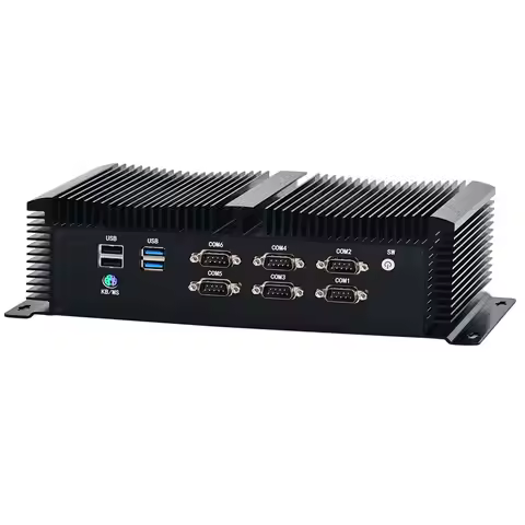 Industrial Fanless Mini PC Intel Core i7 10870H i7 9750H i5 10200H i5 9300H Win 10/11 with 3 HD-MI 6