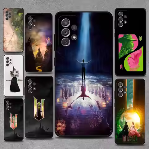 W-Wicked Musical Green Pink Phone Case For Samsung S25,S24,S21,S22,S23,S30,Ultra,S20,Plus,Fe,Lite,No