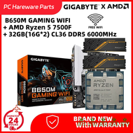 [kkde] Gigabyte B 650M Gaming Wifi Met Amd Ryzen 5 7500f R7 7500f En 32Gb (16gx2) Ddr5 6000Mhz Ram M