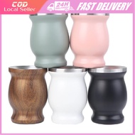 8oz Teaware Stainless Steel Yerba Mate Cup Home Mate Tea Cup Yerba Mate Gourd Set