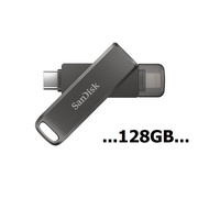 SanDisk iXpand Flash Drive Luxe 128G (SDIX70N-128G-GN6NE) แฟลชไดรฟ์ทูอินวันสำหรับ iPhone และ USB Typ