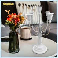 5 Arm Metal Candle Holder Candelabra Decorative Centerpiece Ornament Gift Pillar Stand for Wedding D