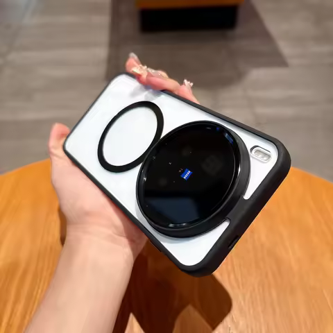 For Vivo X300 Pro Case HD Transparent Shockproof Magnetic Charging Case TPU PC Cover For Vivo X300