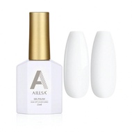 AILLSA 15ml/1Pc White Gel Nail Polish, UV Lamp Under Quick-Drying Gel Nail Polish,Suitable For Use W