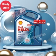 P.M Shell Helix HX7 10W40 (4 Liter) Semi Synthetic Engine Oil - Proton Perodua Honda Toyota Mazda