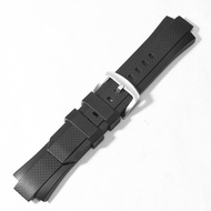 Resin Rubber Strap For Casio EDIFICE 5142 EQW-A1000 EQW-A1100 EQW-M1100 Watch Strap Convex 13mm Sili