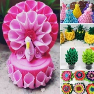 wadah permen unik model burung merak boneka barbie bunga matahari pot bunga dekorasi meja lebaran