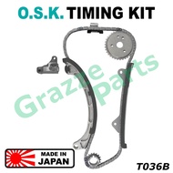 100% Made In Japan O.S.K. Timing Chain Kit Set Perodua Myvi 1.5 Alza Toyota Avanza 1.5 F602 F652 3SZ-VE (132S)