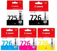 ตลับหมึก Inkjet Canon PGI-725 BK, CLI-726 BK, C, M, Y,  แท้ 100%