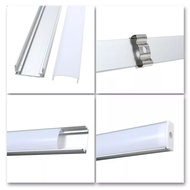 Kap Housing Aluminium LED Strip Rigid Bar Lampu 100 CM / 1 M Bentuk U 