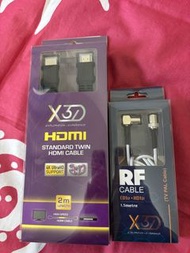 X3D HDMI 2米線 & RF 1.5米線