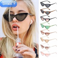 OHWK Sunglasses for Women Vintage Small Frame Streetwear Accessories Eyewear