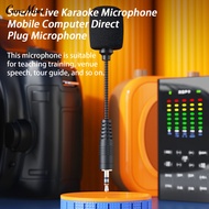 Mini Microphone Noise Reduction Sound Live Karaoke Microphone Mobile Computer Direct Plug Microphone Conference Supply