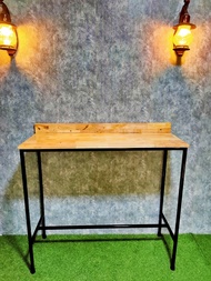 โต๊ะบาร์ โต๊ะกาแฟ เฉพาะโต๊ะ  loft style ทรงสูง ยาว 110 ซม. กว้าง40ซม. สูง100ซม โต๊ะบาร์ทรงสูง ยาว 11