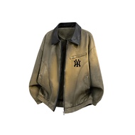 MLB Men's Casual Lapel Cargo Jacket Jacket Top