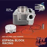 BLOCK Racing Ego SOLARIZ ego avantiz 59mm Espada Racing Block Piton 59mm full set