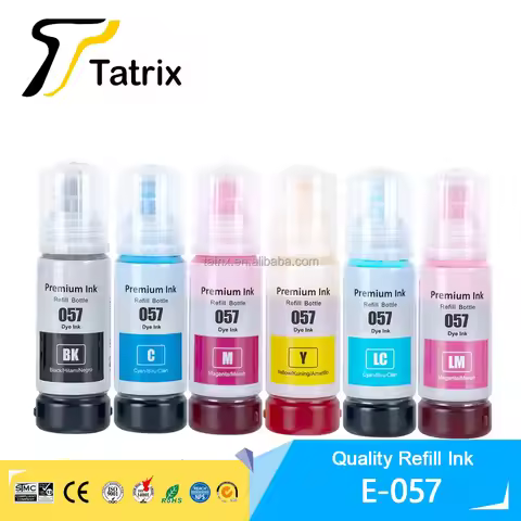 Tatrix For Epson 057 ink Compatible Color Water Based Bottle Refill Bulk Inkjet Ink 057 for Epson L8