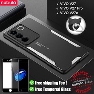 NUBULA For VIVO V27 Pro | Vivo V27e Casing Metal Aluminum Alloy Matte Back Case Anti-Scratch CellPho