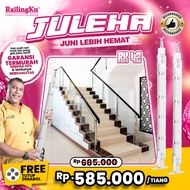 [JULEHA] Minimalist Stainless Plate Stair Railing My Railing RK 42 Stainless Steel Railing Free Dyna