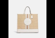 Brand New Coach Tote Bag - Dempsey Tote 40 In Signature Jacquard With Stripe And Coach Patch