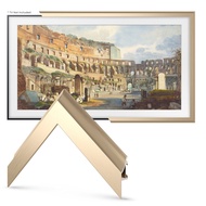 Frame My TV Deco TV Frames Alloy Scoop - Pale Gold Bezel Compatible ONLY with Samsung The Frame TV (