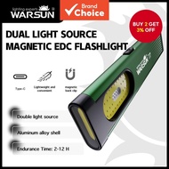 WARSUN T7 PRO Mini EDC Flashlight USB-C Rechargeable Magnetic Portable LED Torch Compact Keychain Li