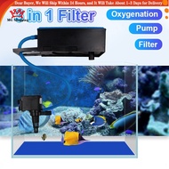 3 In 1 Filter Aquarium Top Overhead Filter 10-25W Top Filter Air Oxygen Aerator Aerobic Pump Cycle