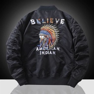 ใหม่MA1ชายเสื้อปักOutwear Pilotเข้ารูปพอดีPatchแจ็คเก็ตฤดูใบไม้ร่วงเสื้อแจ็กเก็ตบางและฤดูหนาวWarmcoa