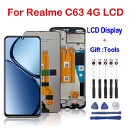 IPS 6.75" For OPPO Realme C63 4G LCD Display Screen Frame+Touch Panel Digitizer For Oppo Realme C63 