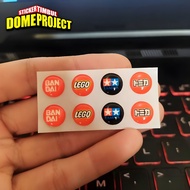 TOMBOL BRANDED 1 HOME SET BUTTON STICKERS FLEXIBLE RAISED STICKERS CELLPHONE STICKERS