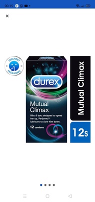 Durex Condom - Mutual Climax (56 mm)  - 12 per pack