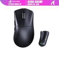 Attack Shark V8 Tetikus Gaming Wireless Ergonomik 8K PAW3950MAX 42000 DPI 59g Tri-Mode Bluetooth 2.4