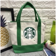 Starbucks กระเป๋าถือ กระเป๋าช้อปปิ้ง กระเป๋ากล่องอาหารกลางวัน กระเป๋าเบนโตะ  Fashion bags shop