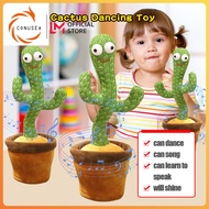 CONUSEA 120 Songs Tik Tok Electric Cactus, Happy Cactus, Dancing Cactus, Twist Cactus, Twist Singing Dance Cactus, Dancing Talking Recording Cactus, Birthday Gift for kids