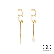 [C & C] Double C Shape Earrings (925 Silver Anti-Allergic) _ E-CC-Y048
