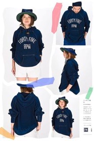 日單 Ctrl C-ATM 牛仔毛圈連帽衛衣