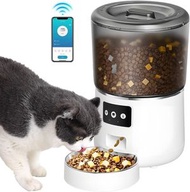 寵物智能自動餵食器4升 寵物狗狗貓咪餵食器 自動定時定量寵物餵食器 手機APP控制版 貓糧狗糧投喂機