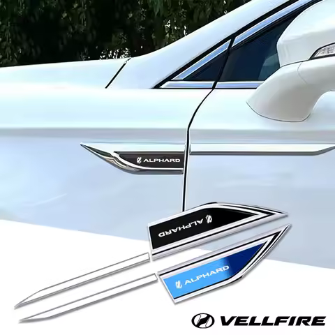 2pcs car accessory Side Doors Blade car stickers car accessories interiors for toyota alphard vellfi